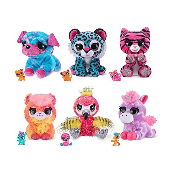 Coco Surprise Lot de 3 Jouets en Peluche Fluo Ultra Doux, Les Styles Peuvent Varier Animal Neon, 9612, Taille Unique