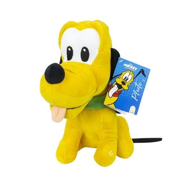 Disney Peluche Pluton 28 cm - Disney Classics - Figurine Pluton avec Bouton Son