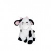 HEITMANN DECO Peluche Vache en Pet – Noir/Blanc – env. 20 cm – Durable – 100% matériau recyclé