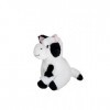 HEITMANN DECO Peluche Vache en Pet – Noir/Blanc – env. 20 cm – Durable – 100% matériau recyclé