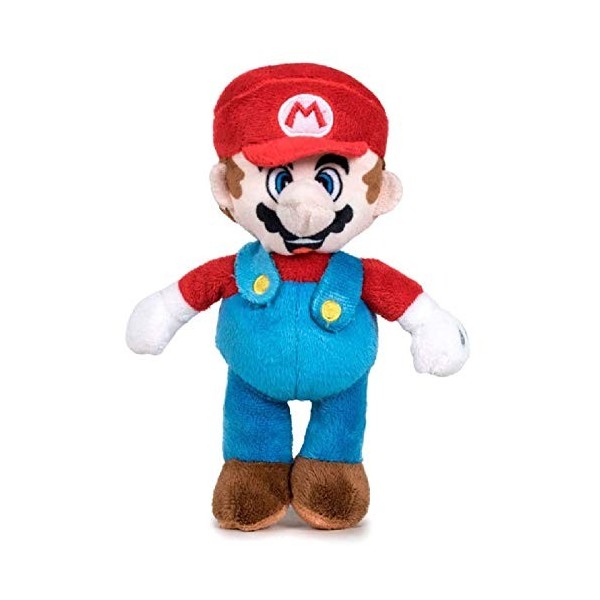 Whitehouse PLAYB-0842561010919 Peluche 20 cm, Super Douce qualité Originale Mario Bros, cuivre, Multicolore