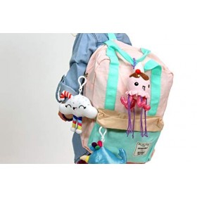 My Sugar Friends Bauer Spielwaren 18000-3 Medusundae Peluche parfumée à Collectionner avec Pendentif Fraise Rose 18 cm