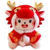 Année du dragon mascotte animal en peluche jouet | Jolie poupée en peluche dragon chinois | Animal en peluche dragon | Poupée