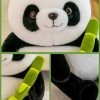 Fiauli Panda en Peluche avec Bambou, Jouet en Peluche Panda en Tube de Bambou de 25 cm de Haut, Jouet en Peluche Panda en Bam