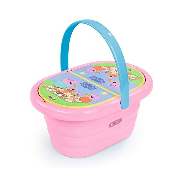 Smoby - Peppa Pig - Panier Pique Nique - Poignée de Transport - 21 Accessoires - 310589