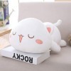 Oreiller en Peluche Chat Mignon de 50 cm, Chat endormi étreignant des Animaux en Peluche en Peluche Doux Oreiller Anime Chat 