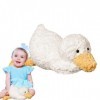 Animal en peluche de canard | Oreiller en peluche mignon de 13 pouces | Jouet doreiller en peluche de canard blanc danimaux