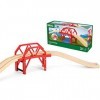 Brio World - 33699 - Pont Courbe - Accessoire pour circuit de train en bois - Pour agrandir son circuit - Jouet pour garçons 