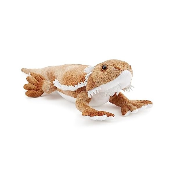 Zappi Co Jouet en Peluche Dragon Barbu 100% recyclé 34cm de Longueur Animaux en Peluche Doux et câlins écologiques Collecti