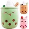 Peluche Bubble Tea Doudou Coussin Kawaii Bubble Tea Peluche Oreiller Cute Doudou Boba Thé Tasse Jouet Doux Deco Cadeau pour E