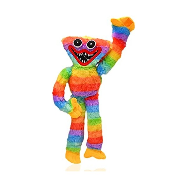 wiztex Huggy Wuggy Poppy Playtime Peluche, 40 cm Arcobaleno morbido e Divertente Peluche | Giocattolo di Peluche Horror Con m