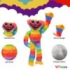 wiztex Huggy Wuggy Poppy Playtime Peluche, 40 cm Arcobaleno morbido e Divertente Peluche | Giocattolo di Peluche Horror Con m