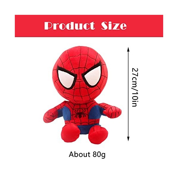 BJPERFMS Peluche Spider Jouet Spider Figurine en Peluche Spider Poupée en Peluche Spider Rouge Peluche Cadeau pour Enfants Ad