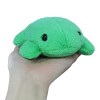 Gisqis Mini Peluche Grenouille Doudou Kawaii Handsize Grenouille Bébé Peluche Petit avec Antistress Boules Plastique Frog Plu