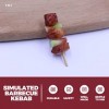 NUOBESTY Lot de 5 brochettes de barbecue réalistes - Accessoires de barbecue - Jouet pour jouer à faire semblant - Style aléa