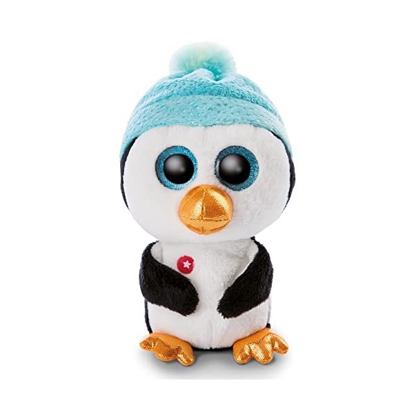 NICI- Animal Original – Glubschis Nanami 15 cm – Pingouin Grands Yeux Scintillants – Jouets Tout Doux pour Les Amoureux de Pe