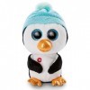 NICI- Animal Original – Glubschis Nanami 15 cm – Pingouin Grands Yeux Scintillants – Jouets Tout Doux pour Les Amoureux de Pe