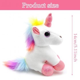 SWZY 2 Petits Animaux en Peluche Avec Licorne Porte-clés,14cm La Licorne Peluche de Avec Porte-clés,Unicorn à Thème Animalier
