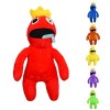 Wiztex Rainbow Friends Collection de jouets en peluche, 30 cm, rouge, jolie peluche animée inspirée des fans de Roblox et Rai