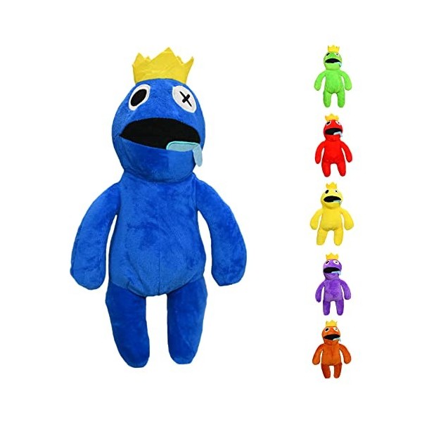 Wiztex Rainbow Friends Collection de jouets en peluche, 30 cm, rouge, jolie peluche animée inspirée des fans de Roblox et Rai