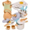 JOFLVA Accessoire Cuisine Enfant, Kit Cuisine Enfant, Dinette Enfant, Jouets De Cuisine, Accessoire de Cuisine Jouet et Ensem