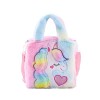 Ynredee Sacs à Main Licorne pour Enfants,Sac a Main Petite Fille,Adorable sac à dos licorne en peluche, mini sac à dos pour f