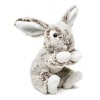 Uni-Toys - Lapin à oreilles tombantes, petit - marron foncé chiné - super doux - 15 cm hauteur - lapin en peluche - peluche