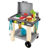 Jouets Ecoiffier - 4665 - Barbecue à Burgers + 19 Accessoires - Outillage de Jardin pour Enfants - Dès 18 Mois - Fabriqué en 