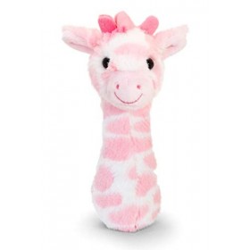 tachi Peluche bébé 15 cm, doudou girafe rose doudou enfant hochet