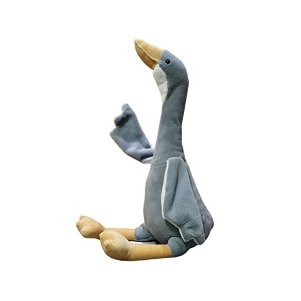 Reheyre Oreiller en peluche doie - Long cou - Oreiller câlin - Cadeau danniversaire pour tous les âges - Gris - 50 cm