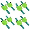 Toyvian 4 Pièces Portefeuille Anneau Pop Jouet De Bracelet De Claque Faveurs du Jour des Enfants Bracelets Claque Silicone Br