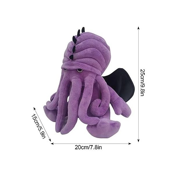 Ziurmut Poulpe effrayante, Peluche Cthulhu Douce, Peluches Gothiques créatives et réalistes, poulpes danimaux rampants des P