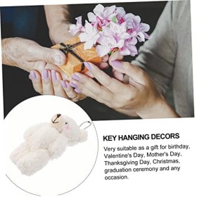 Didiseaon 4 Pièces Ornements De Poupée Ours en Peluche Jouet Mini Jouets en Peluche Ours en Peluche Breloques Porte-clés pour