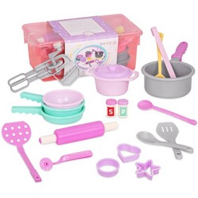 Play Circle PlayCircle – Cooking &amp; Baking Kit – Kitchen Toys – Chef Tools – Pretend Play – Ages 3 Years Old &amp; Up – Dinner for