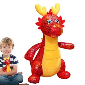 MEFFEE Jouets D’Animaux en Peluche Dragon Douce, Jouet en Peluche Dragon pour Enfaants, Compagnons Câlins Dragon, Poupées D’O