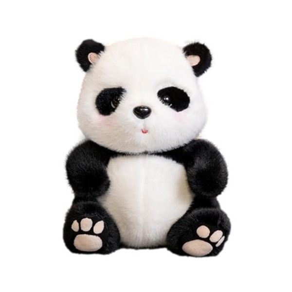 Oldmoom Panda Jouet Peluche, Jouet Mignon de Peluches de Panda, Oreiller en Peluche Panda de 9 Pouces, Jouet Doux et câlin, C