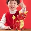 SEWACC Dragon Chinois en Peluche Animal en Peluche 2024 Année du Dragon Mascotte Animal du Zodiaque Jouet en Peluche Dragon O