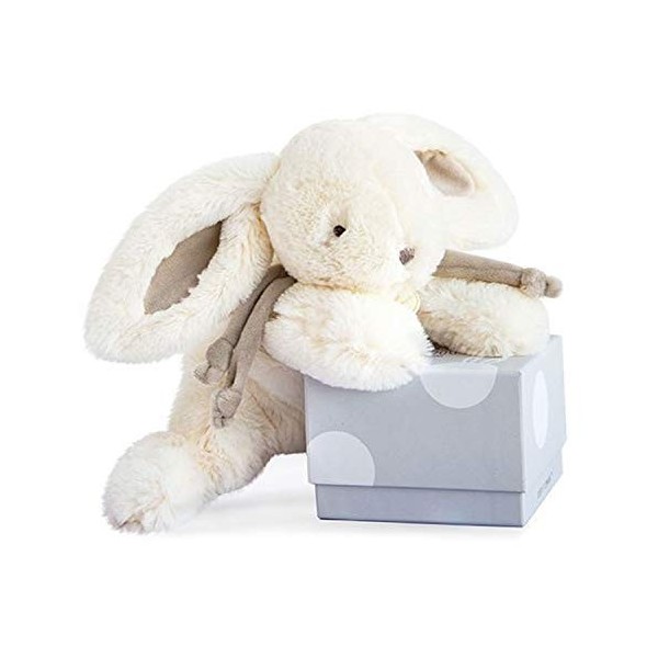 Doudou et Compagnie - Doudou Lapin Bonbon - Boite Cadeau - Bleu - 16 Cm - Doux - Idée Cadeau de Naissance Fille et Garçon - G