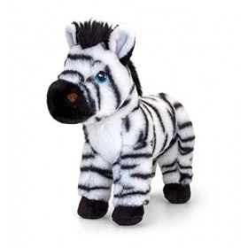 Keel Toys KEELECO - Peluche 100% recyclée - Jouet écologique pour Enfant - Peluche Zèbre 20cm - SE1037