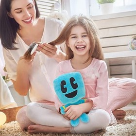 Craftee Plushies, Poupée En Peluche Craftee Souriante Périphérique Mine.craft, Peluche De Perso.nnage Bleu Super Douce À Câli