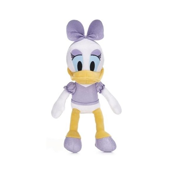 Peluche douce Disney Donald Daisy - 25,4 cm - 100 ans de merveille - Motif marguerite