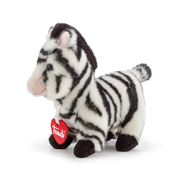 Trudi 51312-Trudino Zebra 8 x 16 x 18 cm, 51312, Zèbre-Blanc/Noir