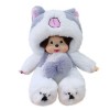 Générique Poupée en Peluche 25 cm Jouets en Peluche, Animal Poupées Doll, Dessin animé Mignon Cadeaux, Oreiller Poupées Couss