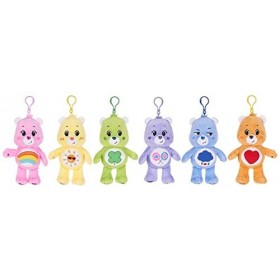 Porte-clé porte-bonheur Care Bears - 6 figurines différentes - 14 cm - Ours en peluche super doux pour sac à dos ou sac à dos