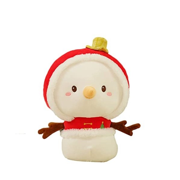 Surakey Peluche Bonhomme de Neige,Noël Animaux en Peluche Bonhomme de Neige 30CM Poupée en Peluche,Doudou Animal empaillé Jou