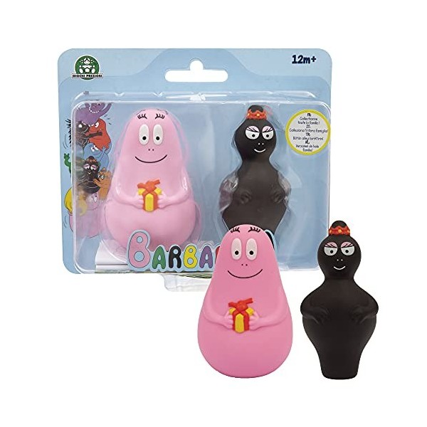 Giochi Preziosi Barbapapà - Barbamamma et Barbapapa - Lot de 2 Mini Personnages - Série 1 - Tous à Collectionner - pour Enfan