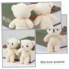 Toyvian 5 Pièces Mini Ours Ours Doux Poupée Animal Doux Poupée en Peluche Jouet Enfants Cadeaux De Noël Peluches Ours en Pelu