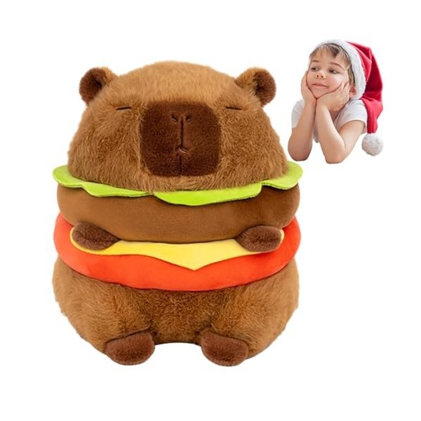 Peluche Capybara 23cm Avec Sac à Dos Tortue - Mignon Cadeau Pour Enfants Garçons Et Filles Meleager