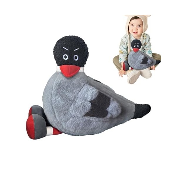 biteatey Pigeon en Peluche, Pigeon en Peluche,Poupée Pigeon Mignonne - Jouet cognitif en Peluche Animale Douce, poupée doise