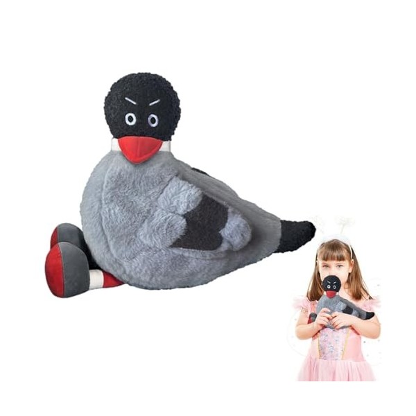 biteatey Pigeon en Peluche, Pigeon en Peluche,Poupée Pigeon Mignonne - Jouet cognitif en Peluche Animale Douce, poupée doise